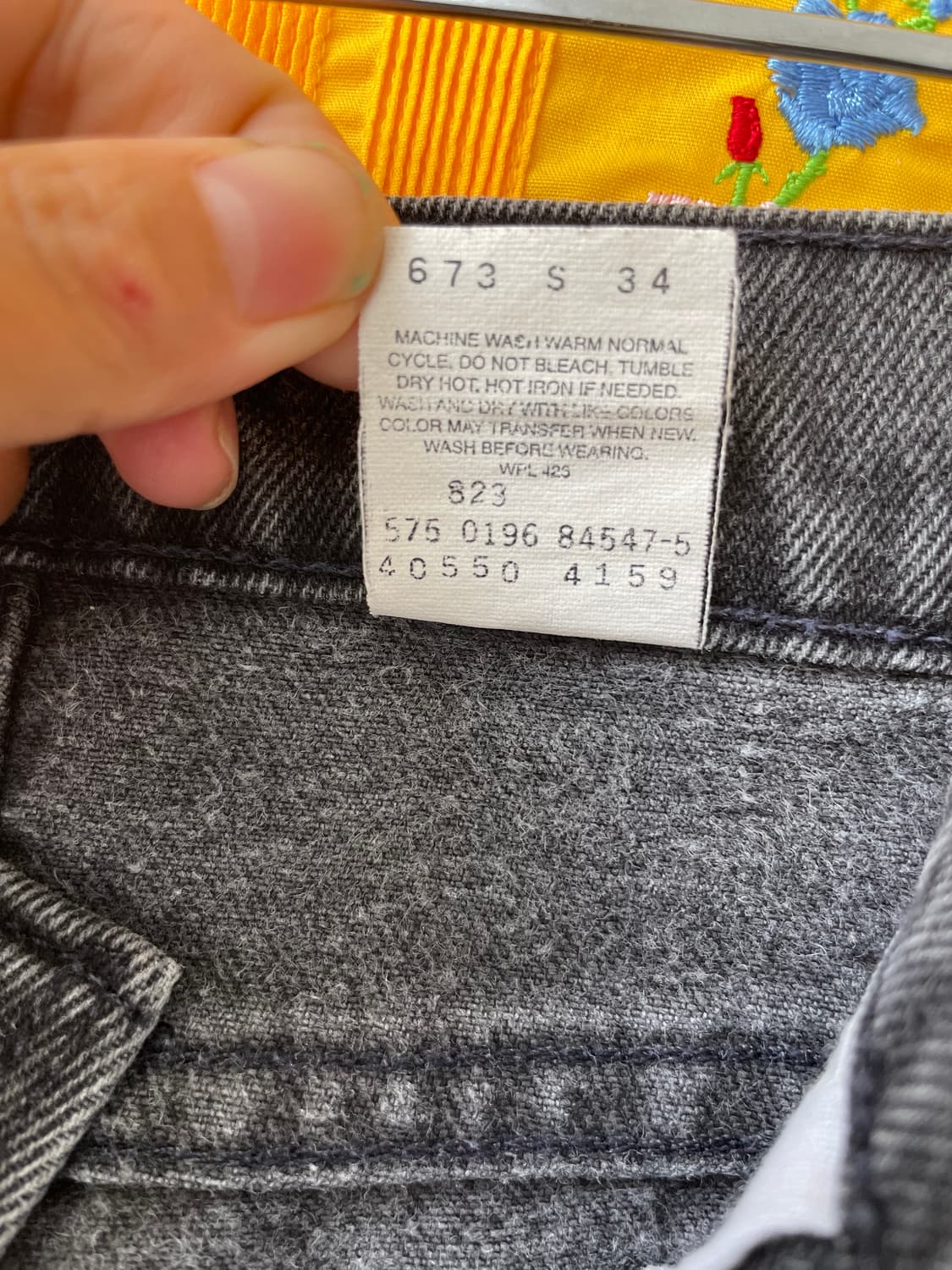 1990's Vintage Levi’s 550 Black Denim  상품이미지7