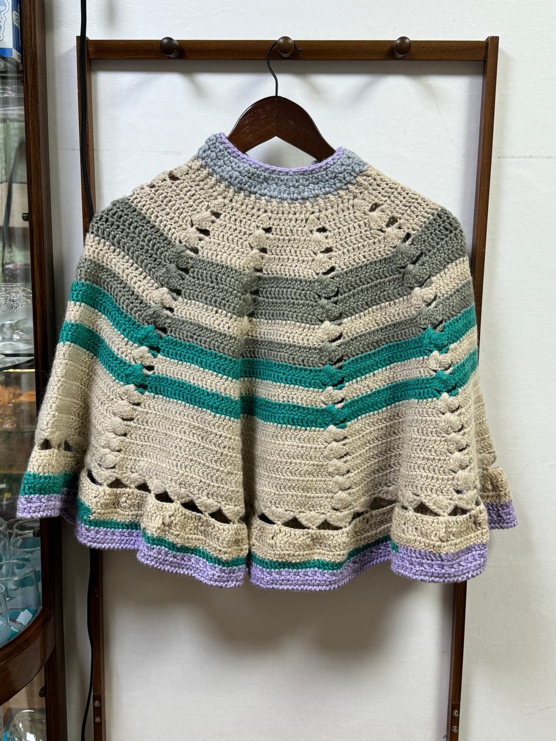 빈티지 니트 케이프 상품이미지2