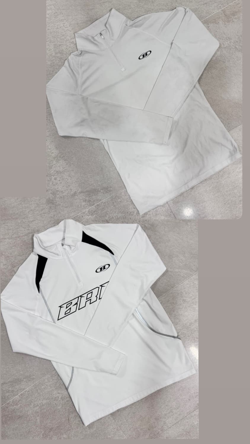 (2종) 본투윈 기능성 머슬핏 하프집업 (3사이즈) 2개합친금액 7만 상품이미지1