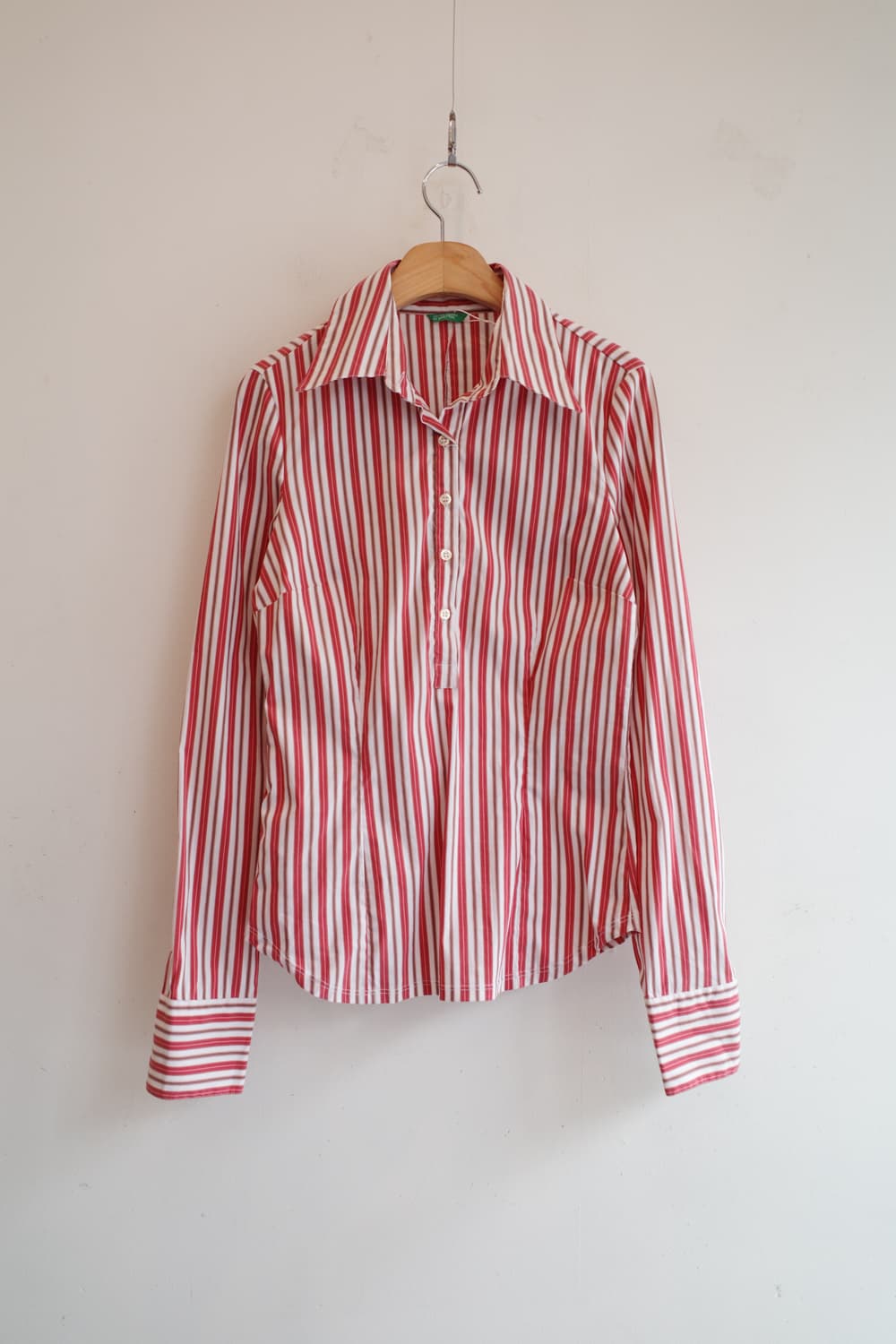 BENETTON 베네통 풀오버 스트라이프 셔츠 상품이미지1