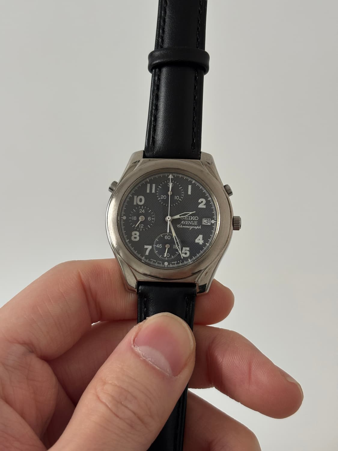 1990s Avenue Navy Dial Silver Quartz 상품이미지1