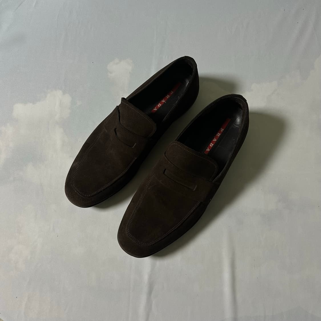 Prada sports suede dark brown loafers 상품이미지1