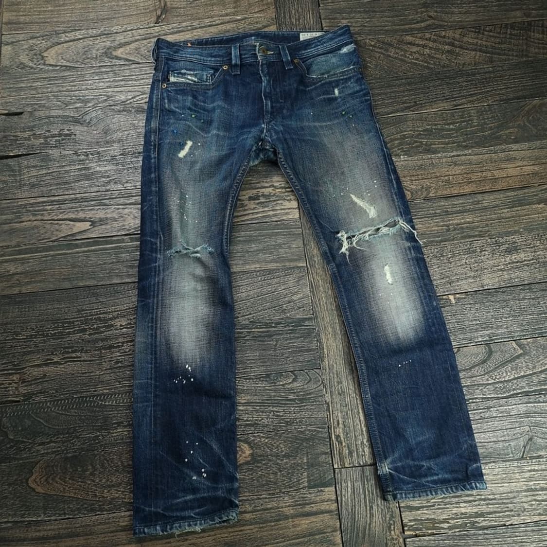 [디젤] 타나즈 빈티지 워시드 진청 슬림핏 데님 팬츠 청바지 P01327 상품이미지1