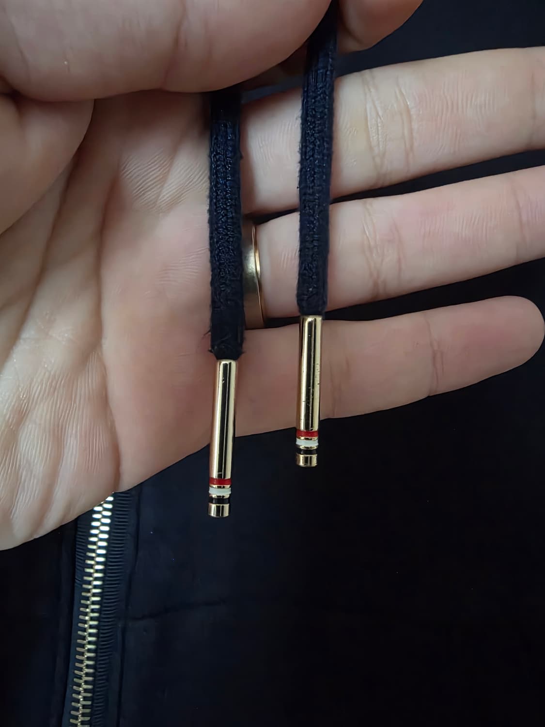 [5사이즈] 톰브라운 사선완장 금장 후드 집업 상품이미지3