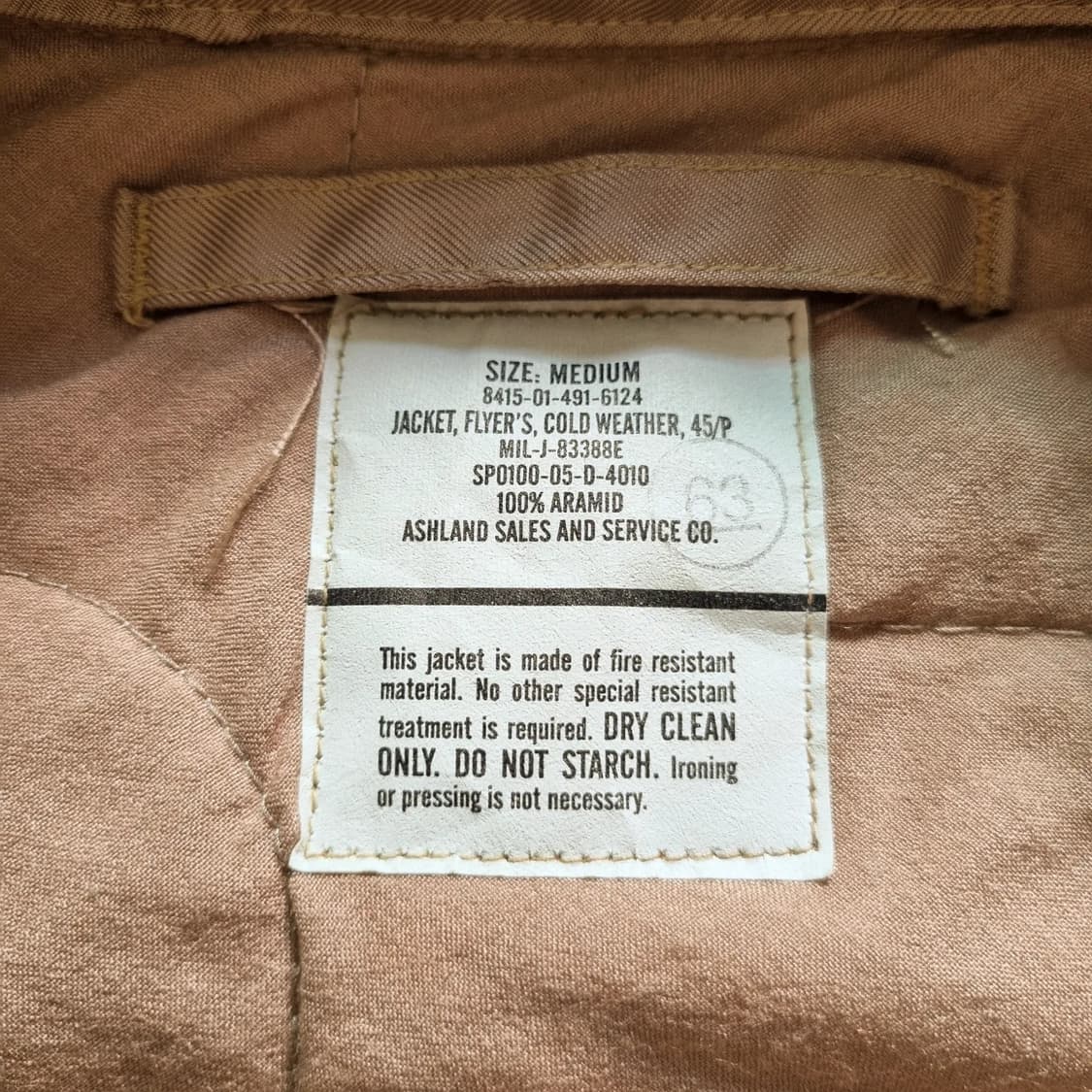 00s USAF CWU-45/P TAN Color M sz 상품이미지8