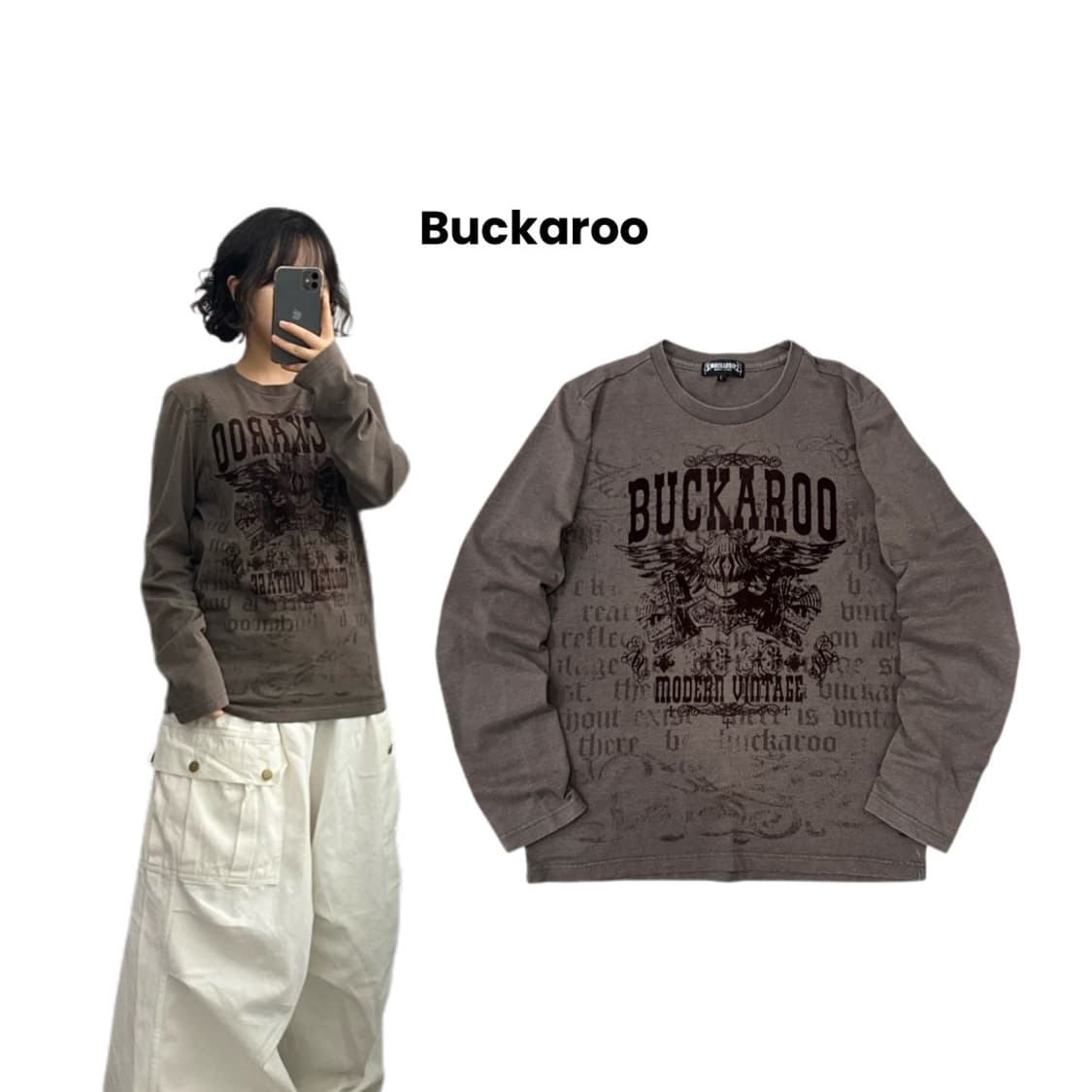 버커루 Y2K 락 펑크 그런지 롱슬리브 상품이미지1