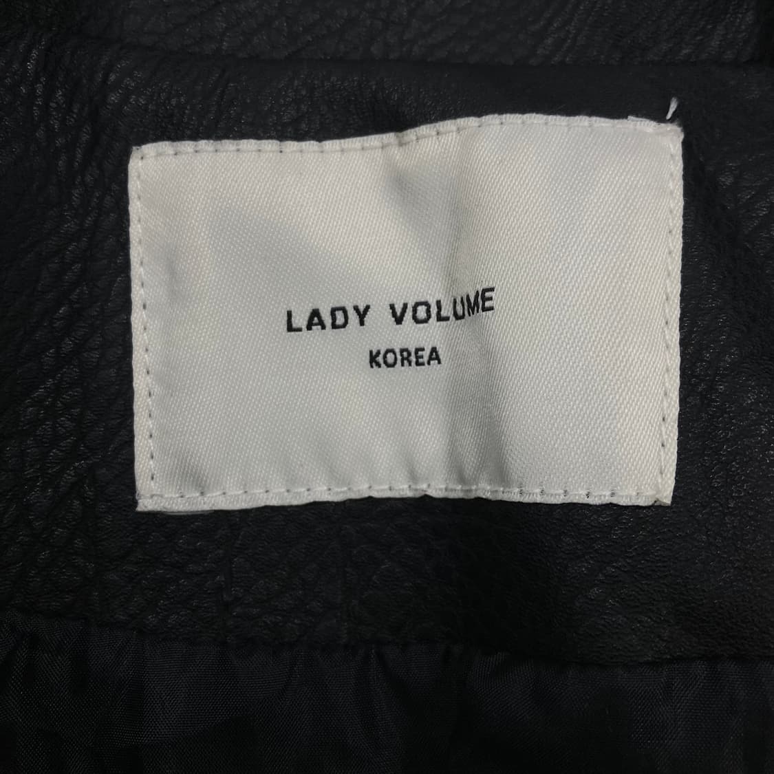 레이디 불륨 블랙 라이더 레더 자켓 상품이미지3