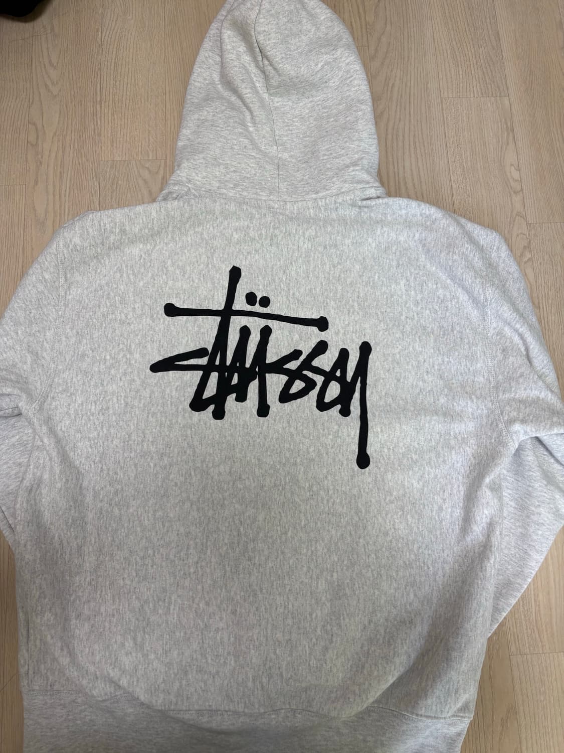 스투시 베이직 후드집업 애쉬 헤더 상품이미지2