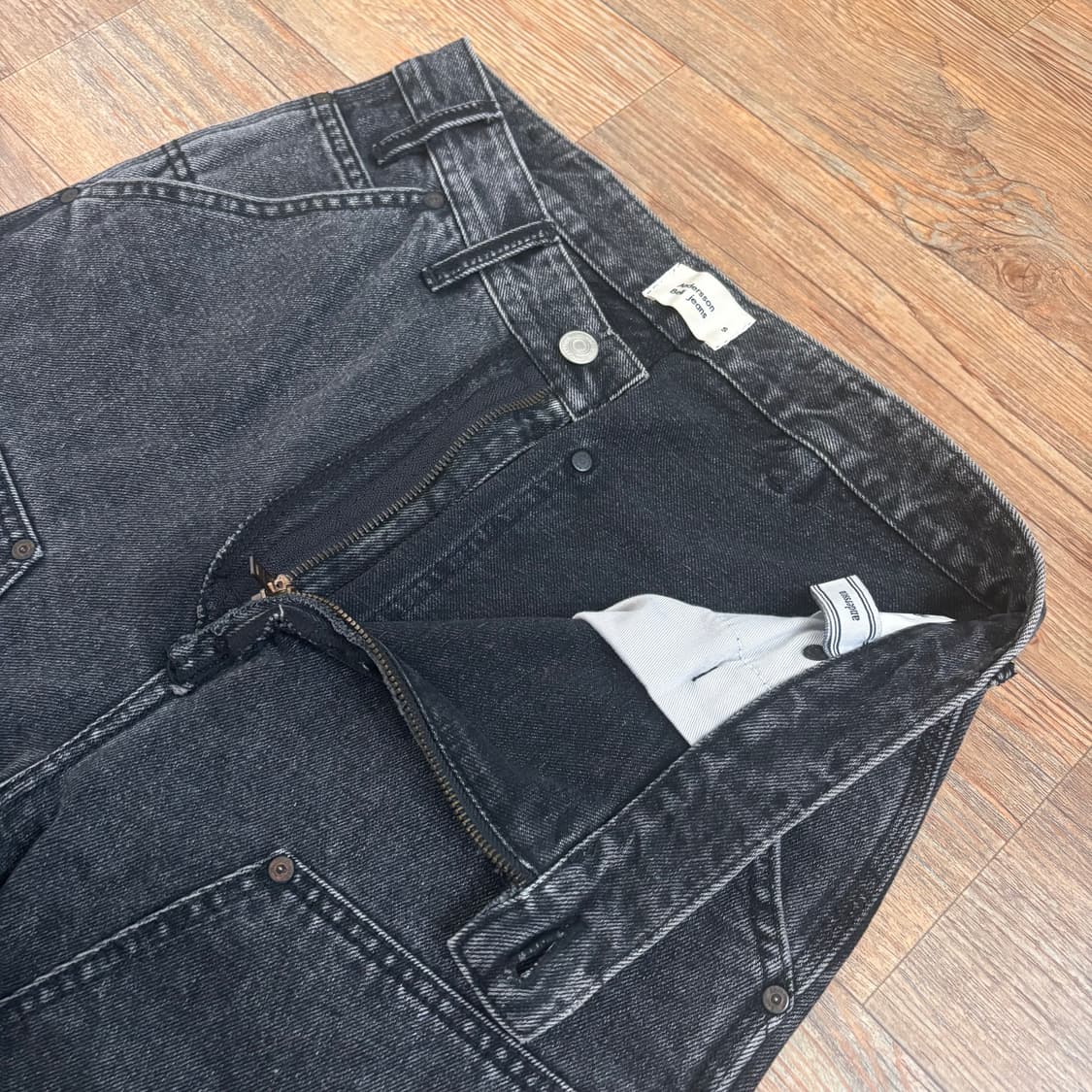 앤더슨벨 S 더블니 카펜터 데님 인사이드아웃 지퍼 청바지 상품이미지4