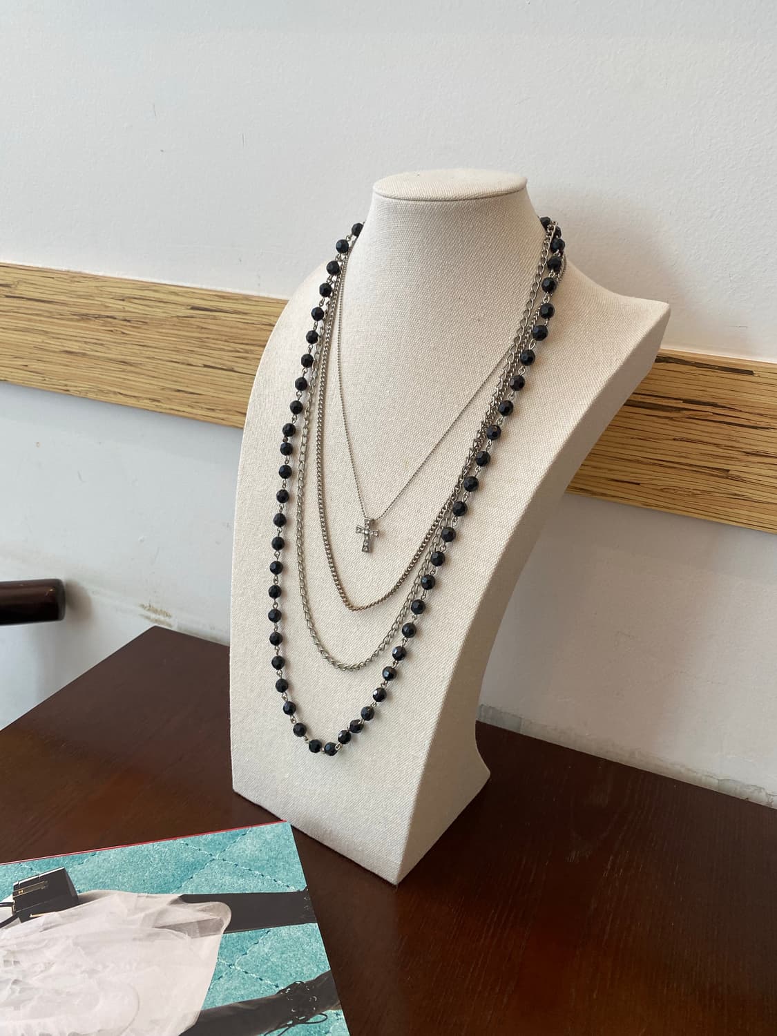 고딕무드 십자가 레이어드 목걸이 y2k 빈티지 상품이미지1