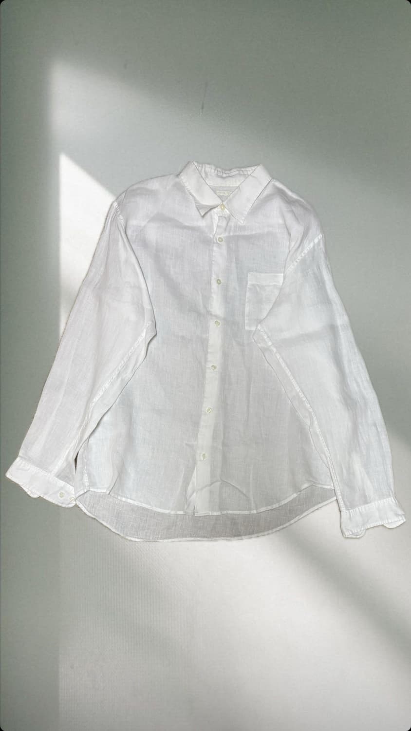 japan vintage linen shirt 상품이미지1