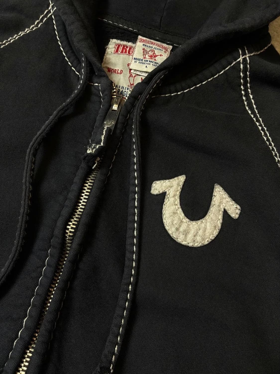 트루릴리젼 00's 밀레니엄 스티치 멕시코 후드 집업 PN7397 상품이미지3