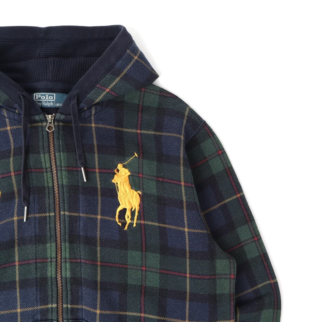 폴로 랄프로렌 빅포니 블랙와치 후드집업 상품이미지3