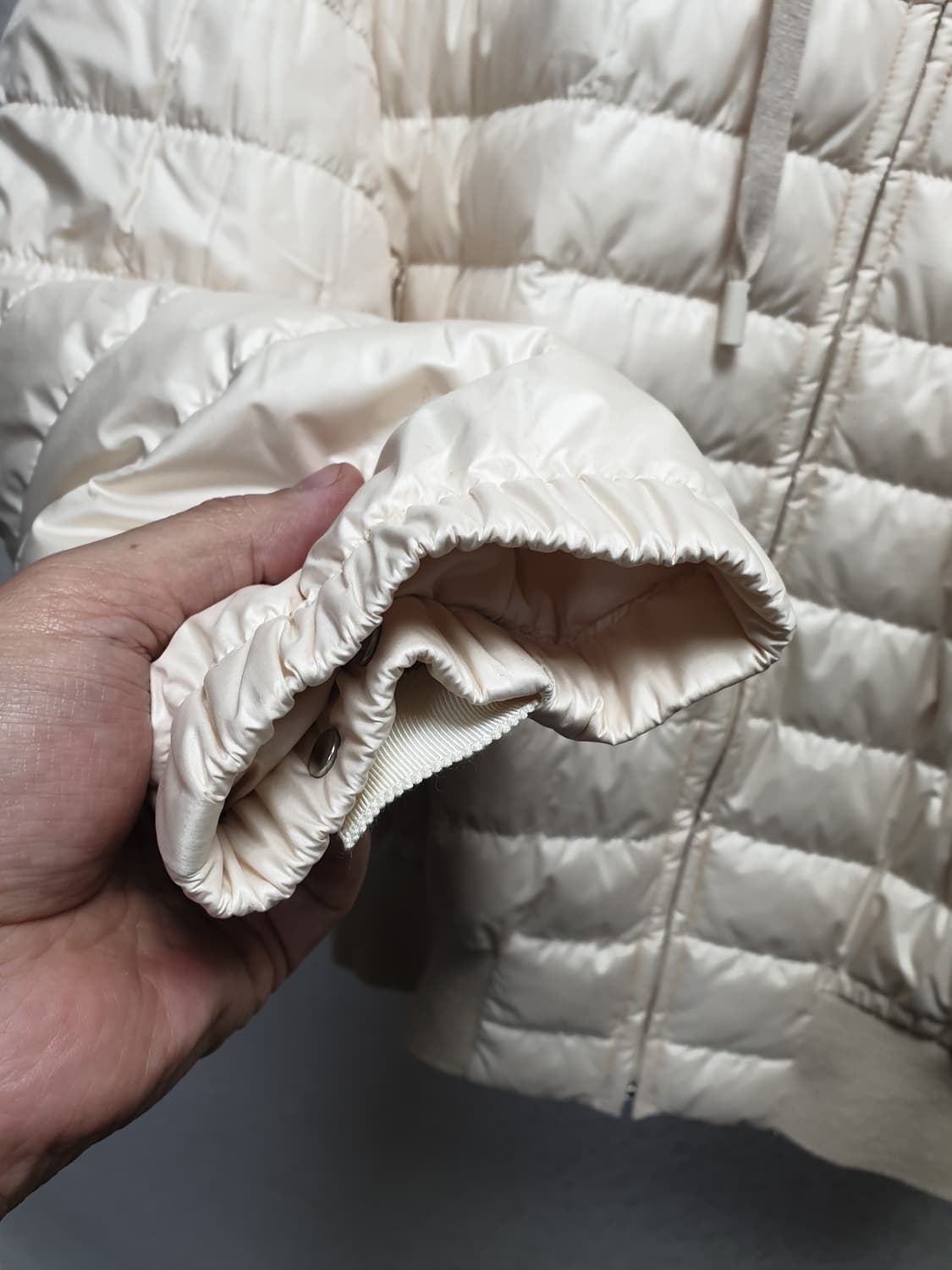 [55~66] 타임 아이보리 후드 구스경량패딩 상품이미지6