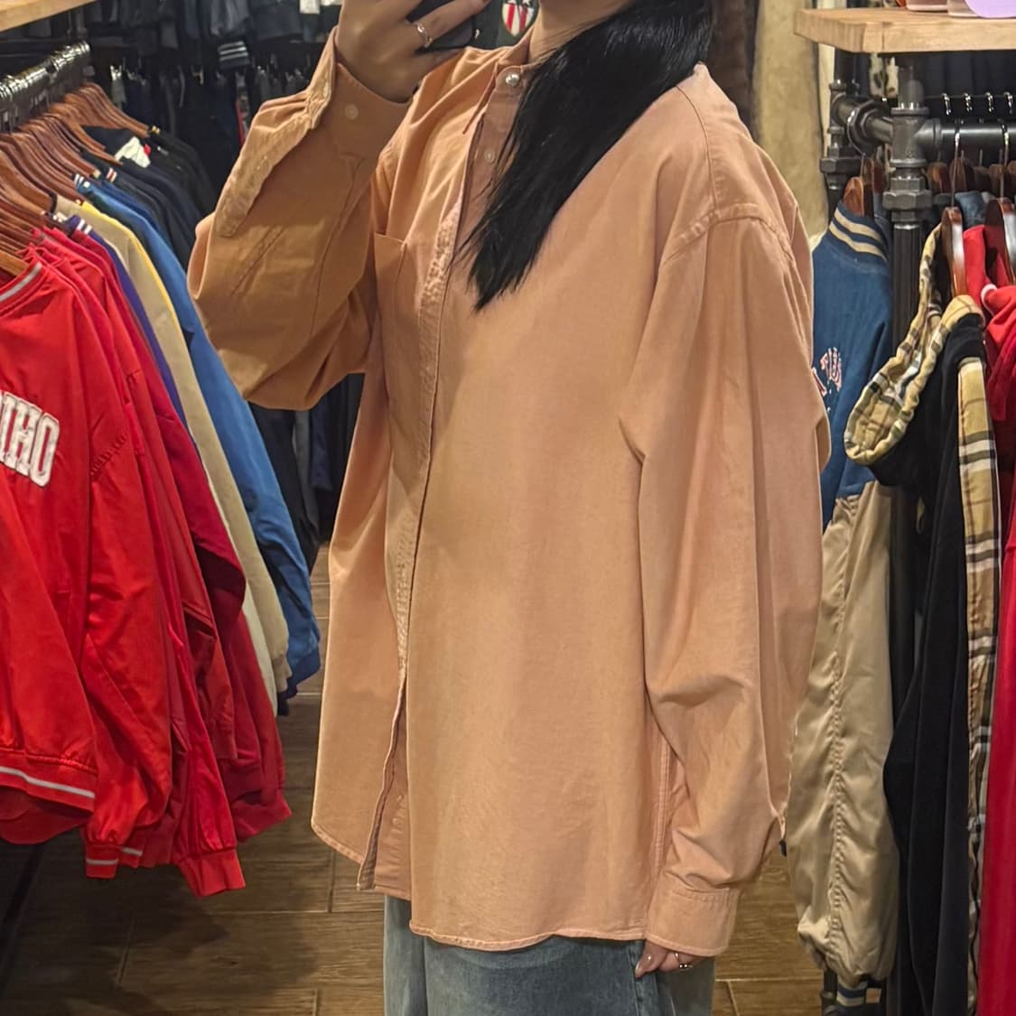 [HI] Carhartt 칼하트 긴팔셔츠 피치핑크 상품이미지3