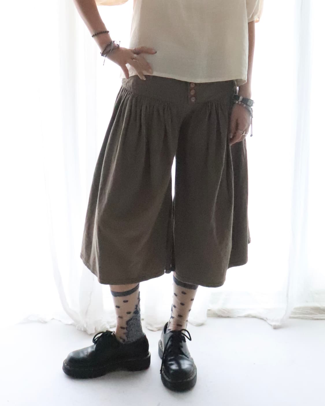 [Kapital] Khaki Brown Culottes Pants 상품이미지7