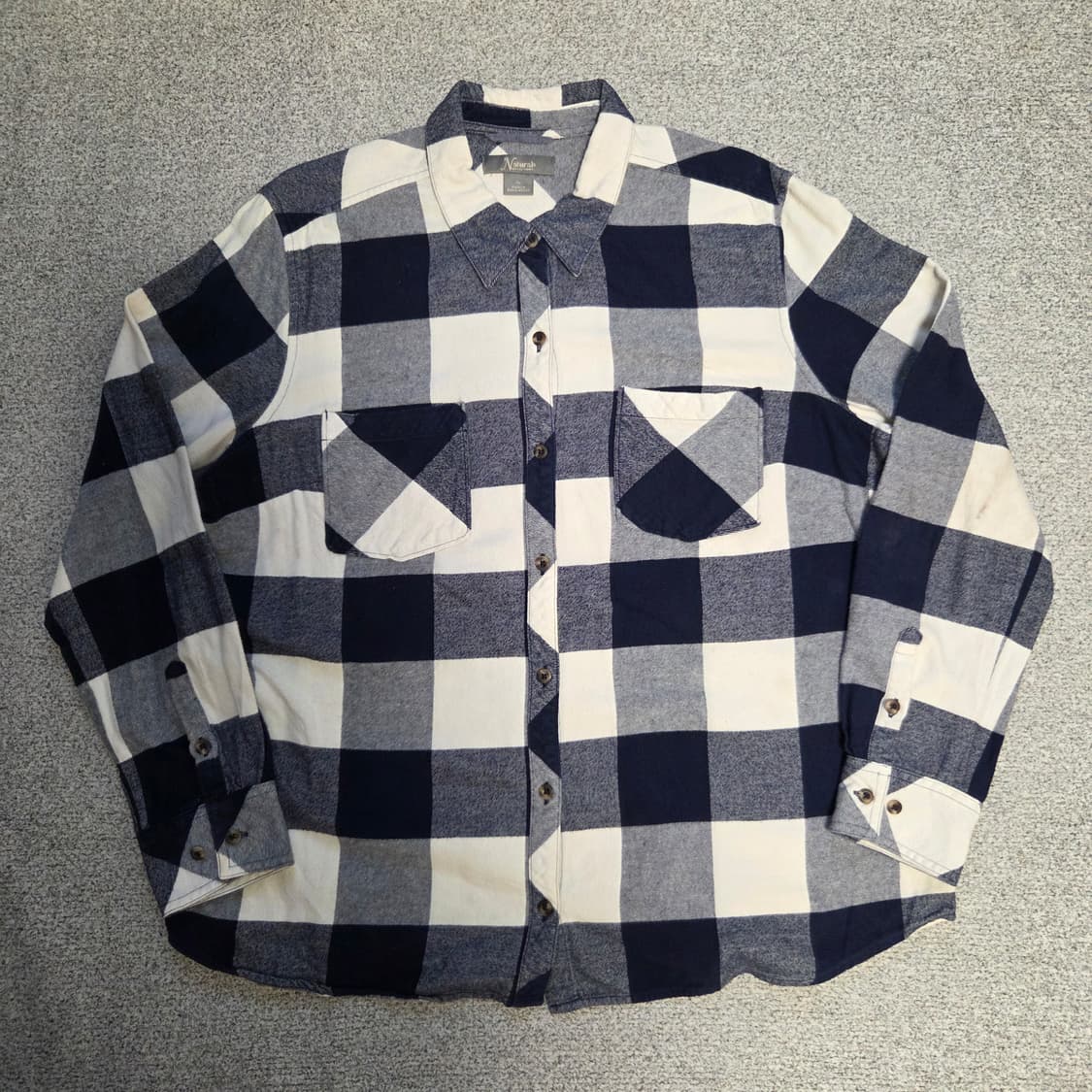 Natural 플란넬 체크셔츠 L(100) 상품이미지1