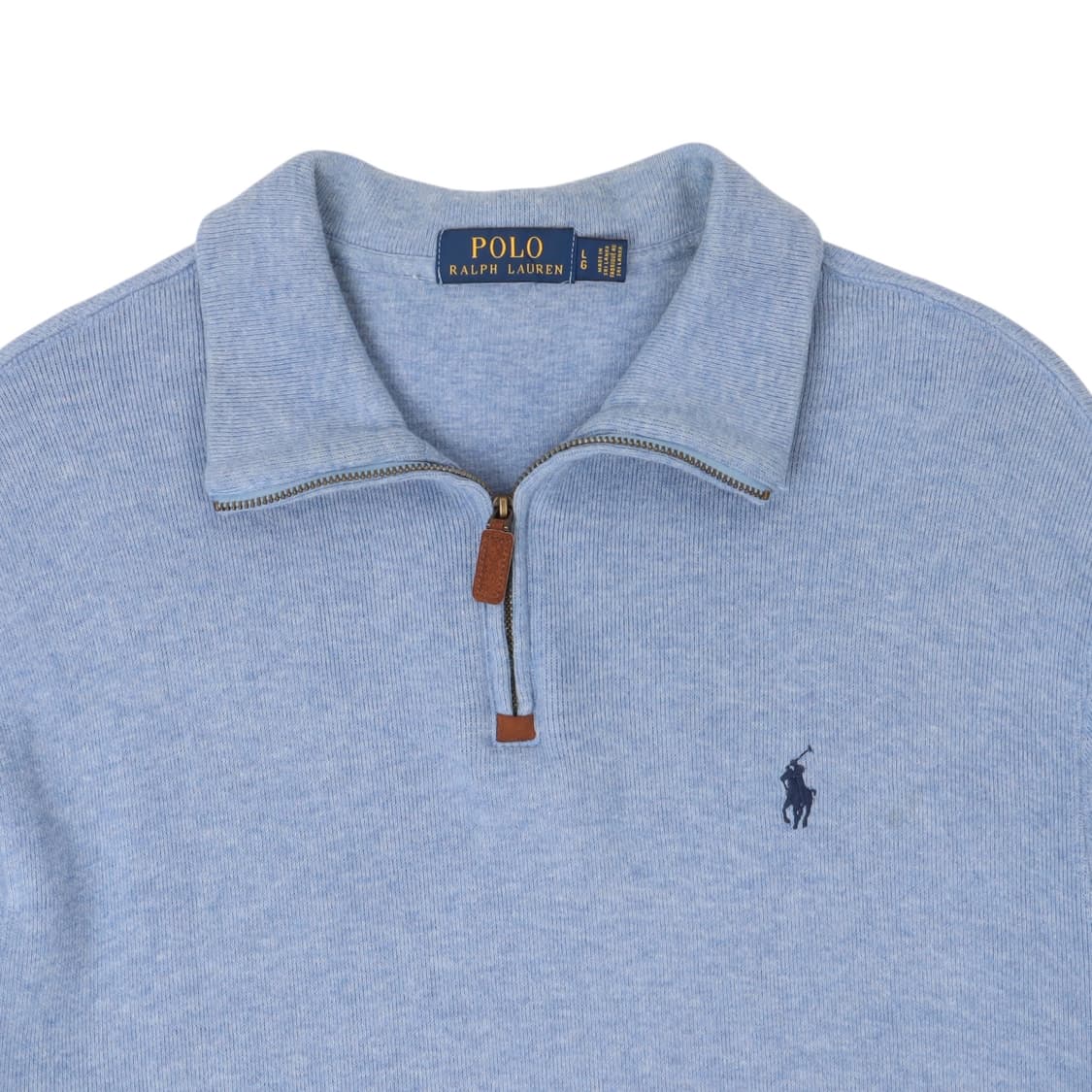 폴로 랄프로렌 라이트 블루 하프집업 니트 상품이미지2