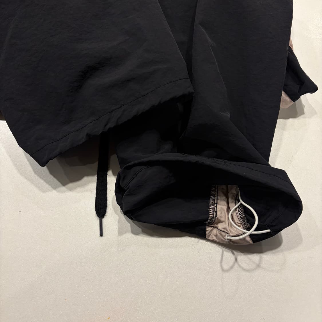 [S] 오픈 와이와이 open Yy 트랙 블랙 핑크 나일론 팬츠 D204 상품이미지5