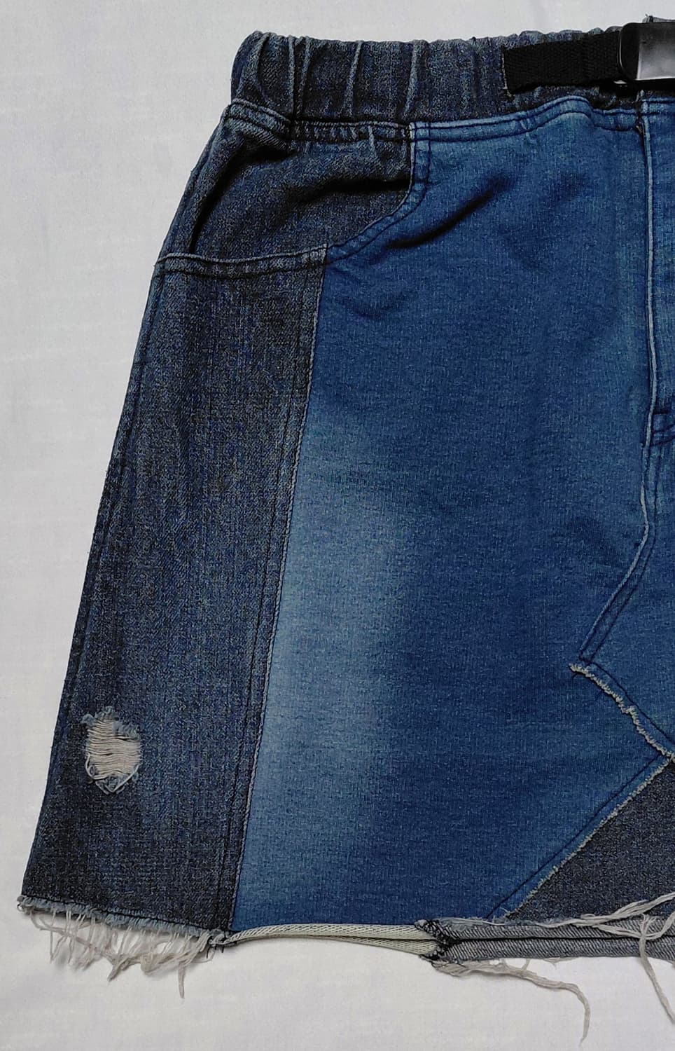 [1/26~28] Go Slow Caravan 패치워크 데님 밴딩 스커트 상품이미지2