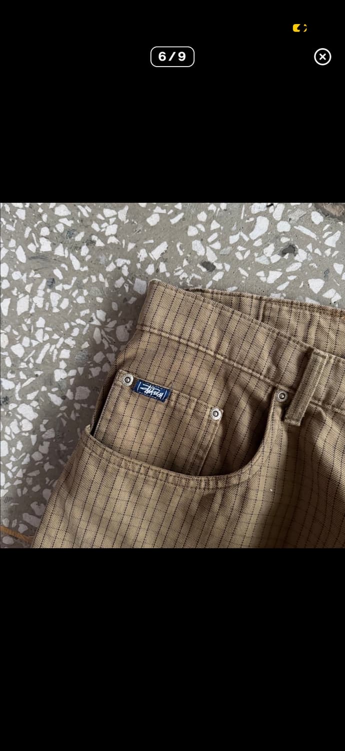 90s 올드 스투시 체크 팬츠 상품이미지6