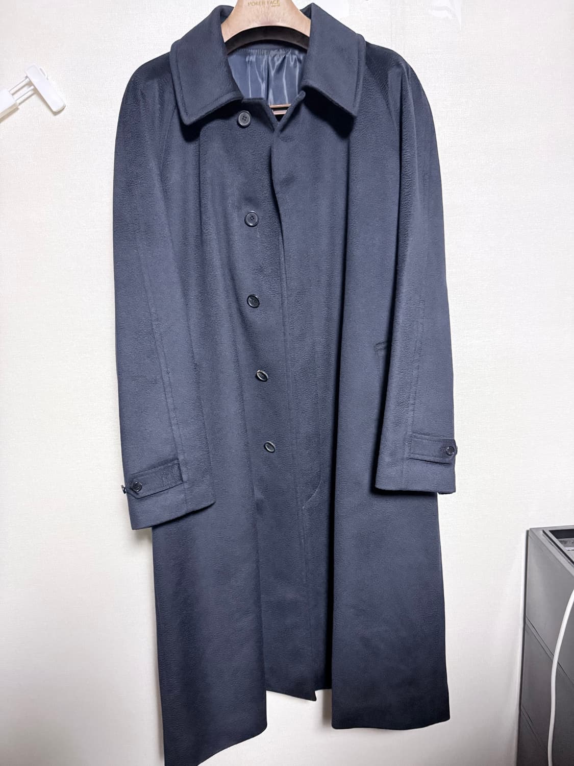 포커페이스 캐시100 네이비 수티엥 칼라 코트 상품이미지1