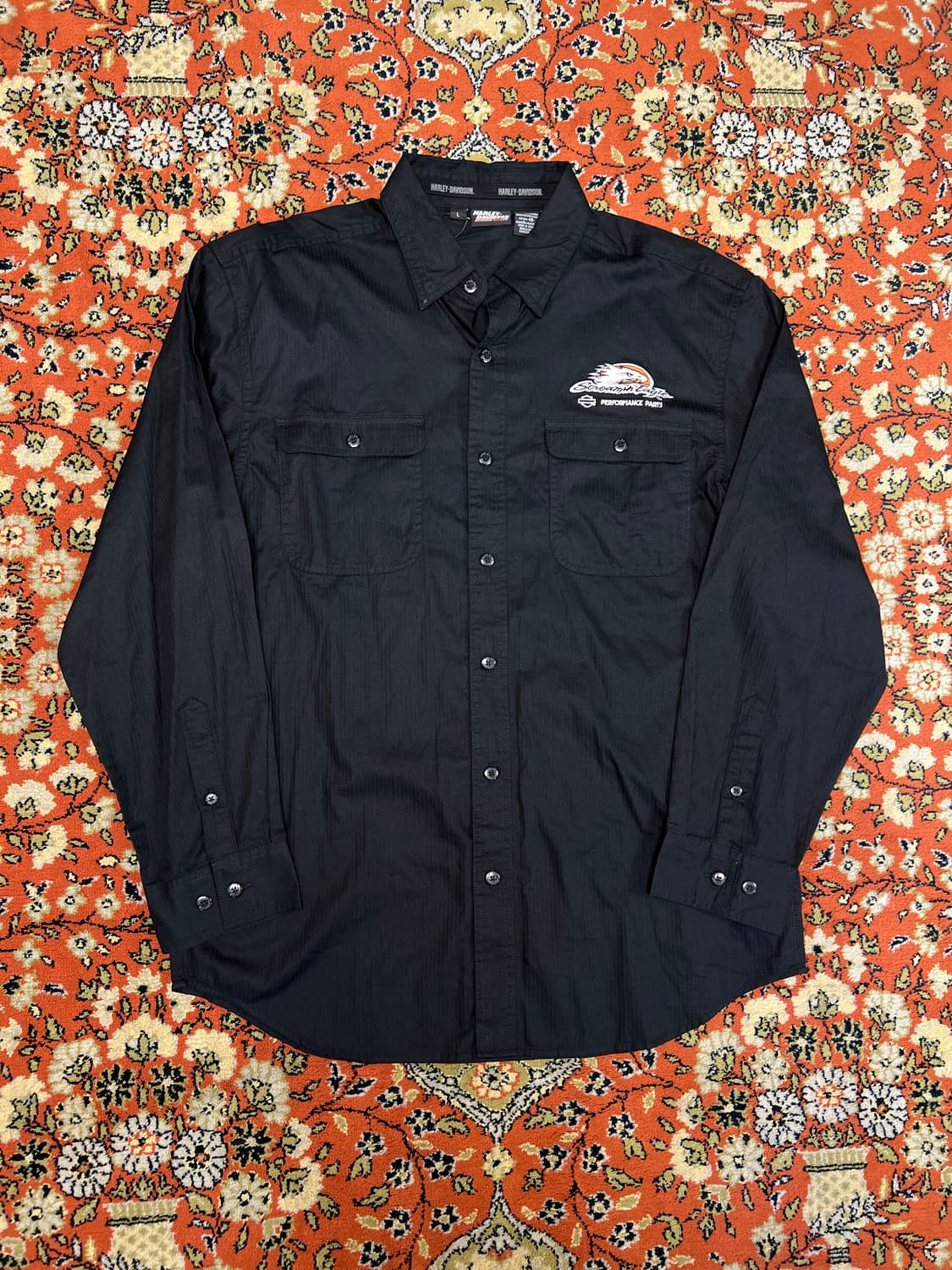 [L] 할리데이비슨 블랙 셔츠 상품이미지1