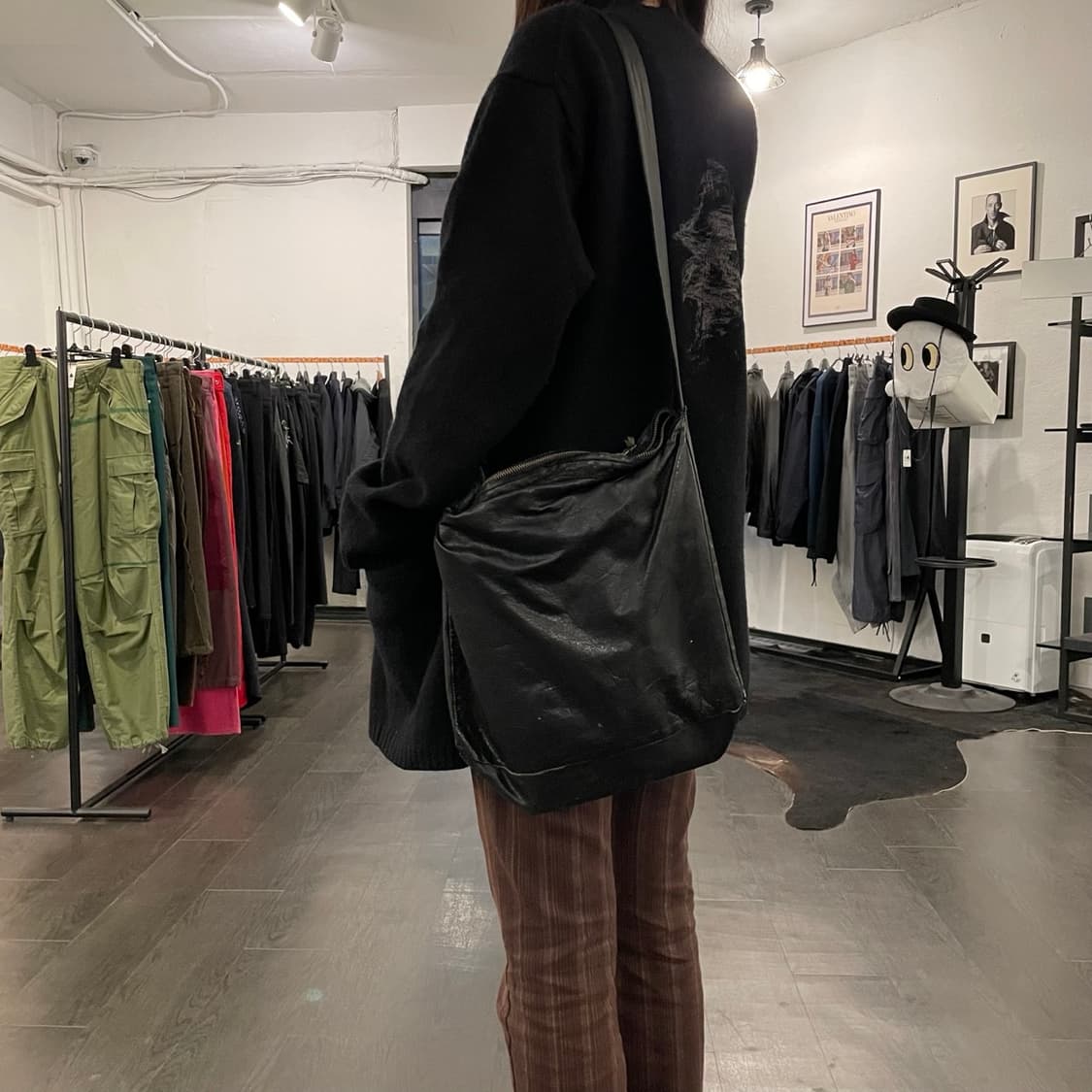 크리스찬포 레더 숄더백 상품이미지3