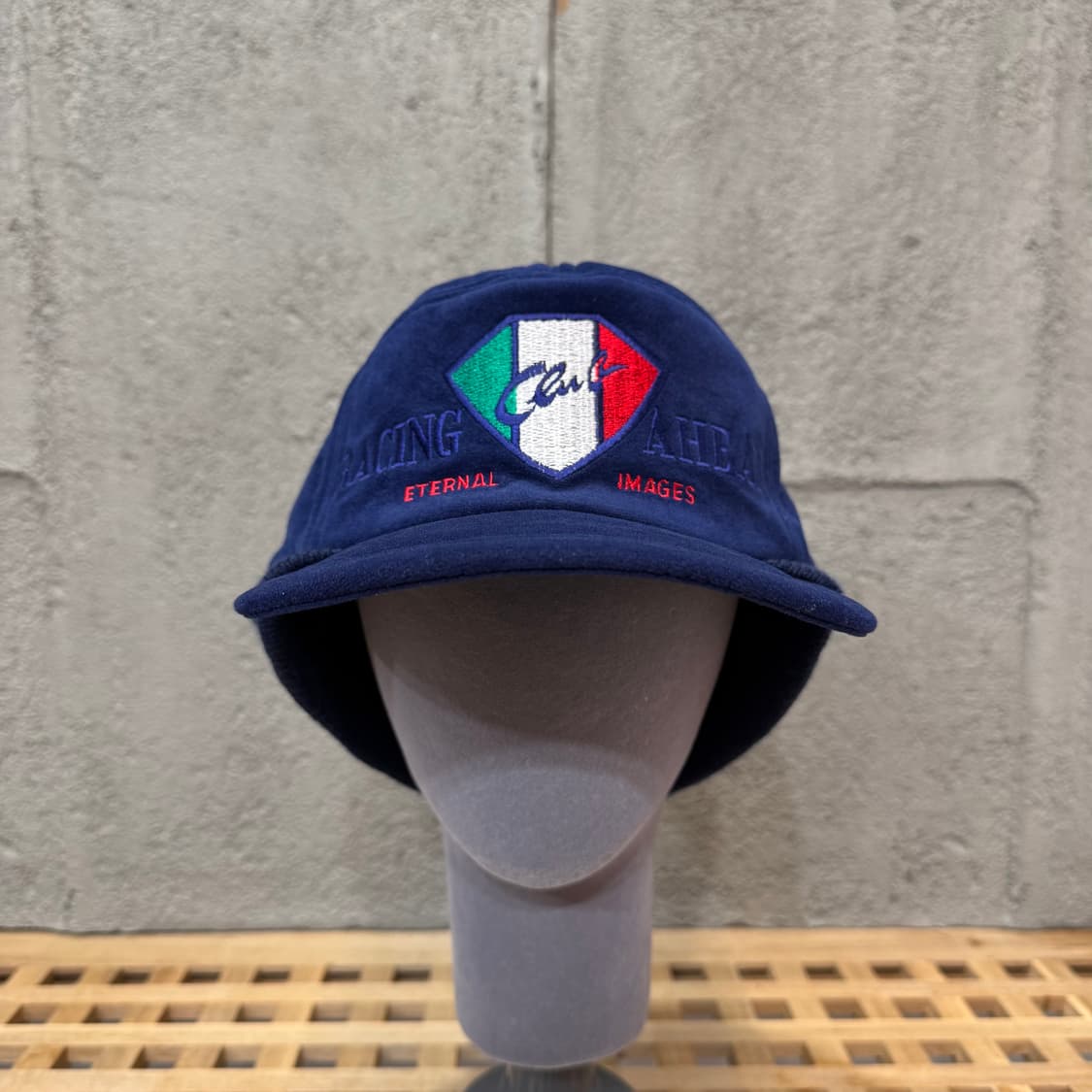 90s 빈티지 이탈리아 레이싱 플리스 캡 상품이미지3
