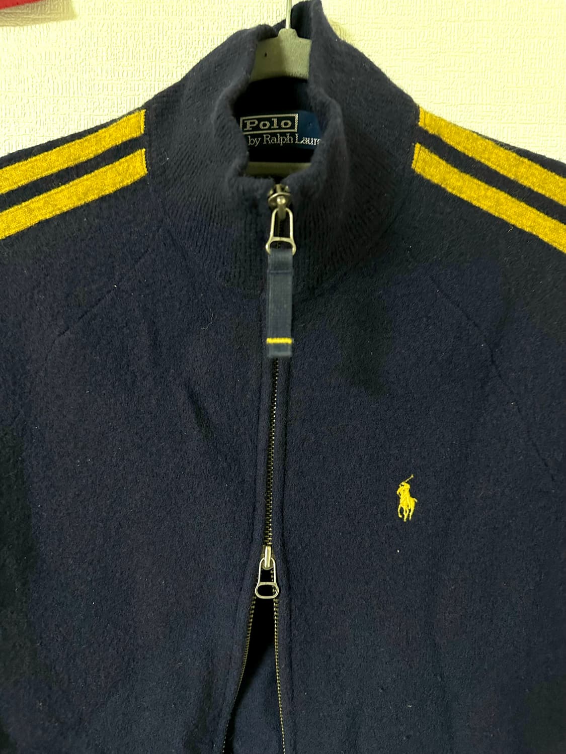 폴로 랄프로렌 램스울 투웨이 집업 하이넥 가디건 M 상품이미지2