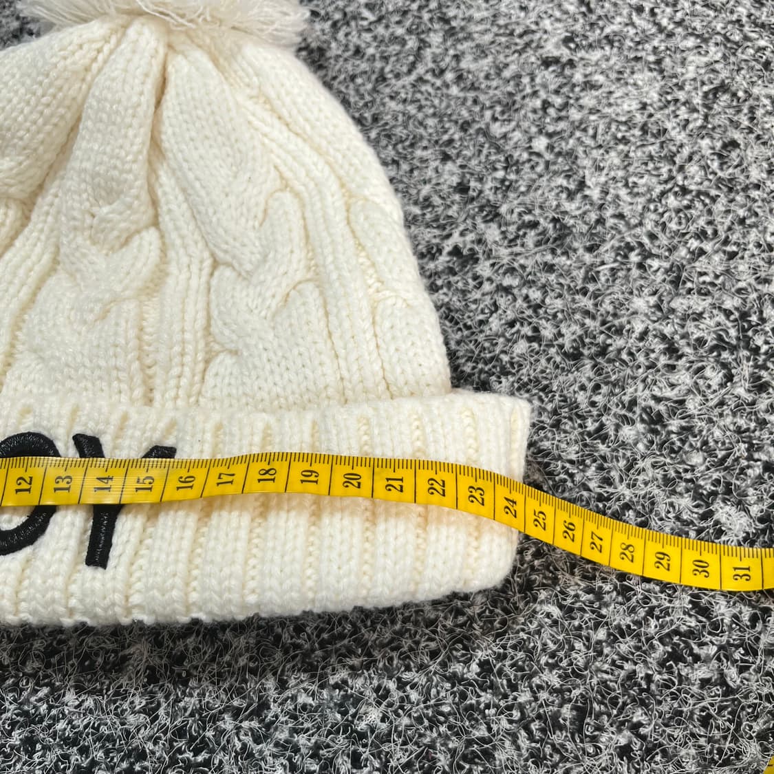 BOY 보이 방울 니트 비니 화이트 상품이미지6