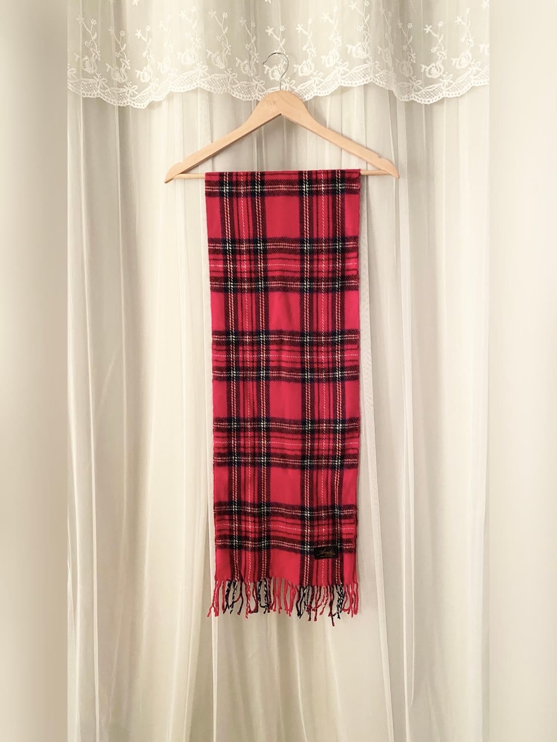 Red Tartan Check Scarf 상품이미지1