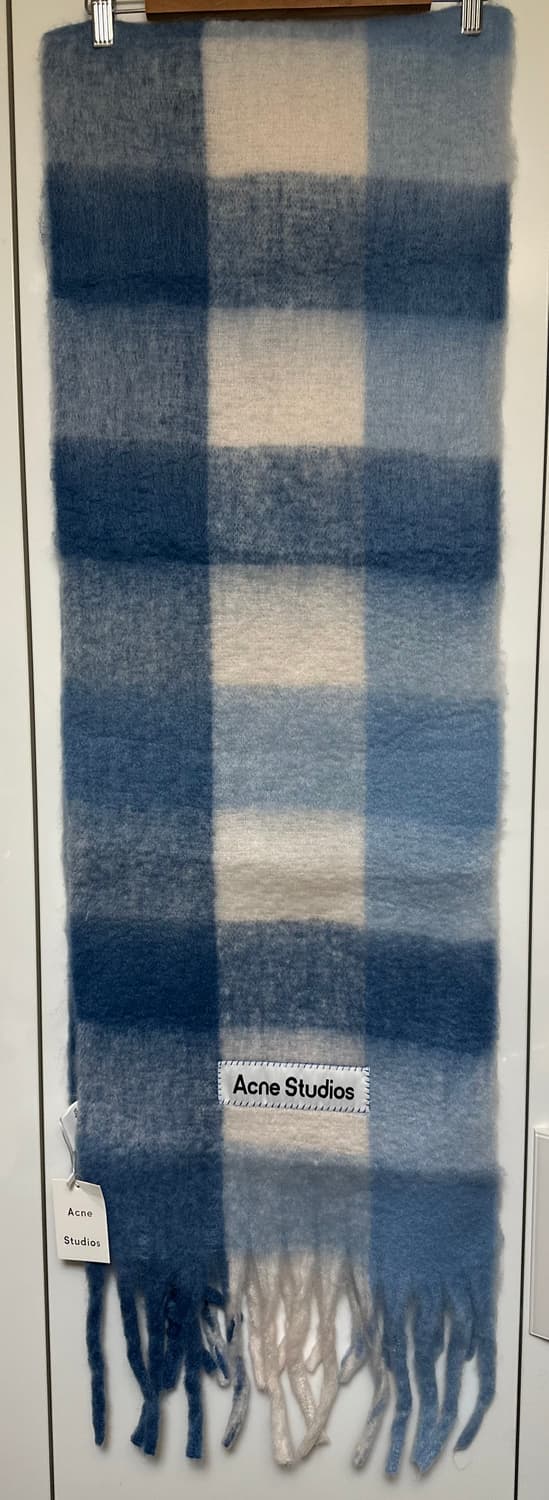 아크네 스튜디오 체크 모헤어울머플러 남여공용 상품이미지4