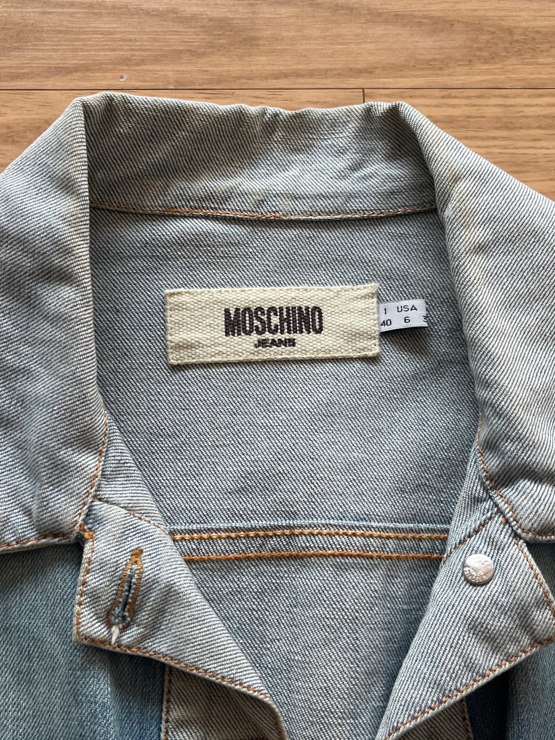 Moschino 워싱 청자켓 36 상품이미지2