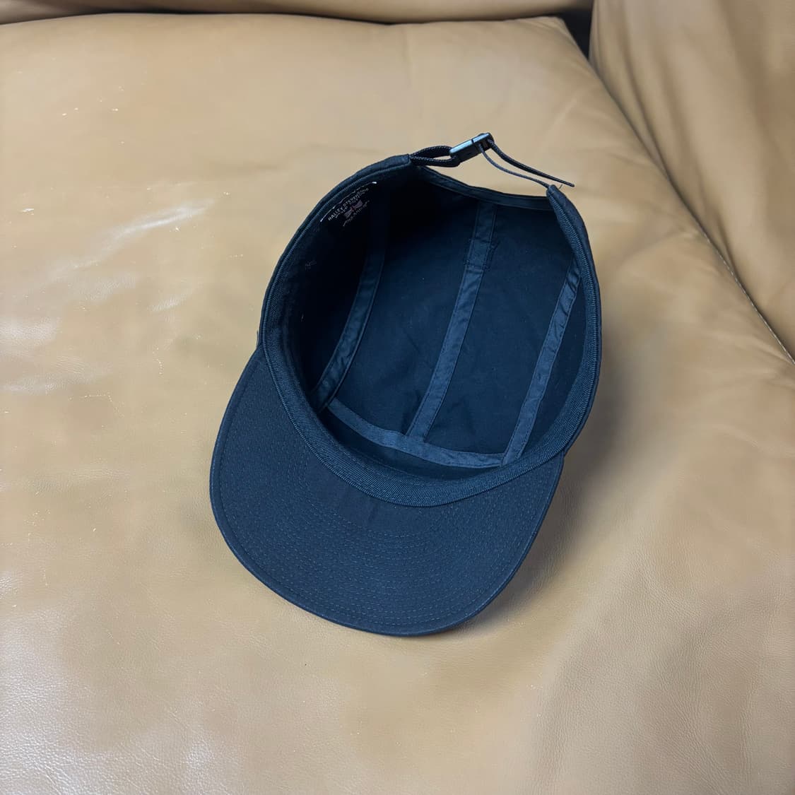 Supreme 슈프림 23fw 왁스드 코튼 블랙 캠프캡 모자 Black 상품이미지6