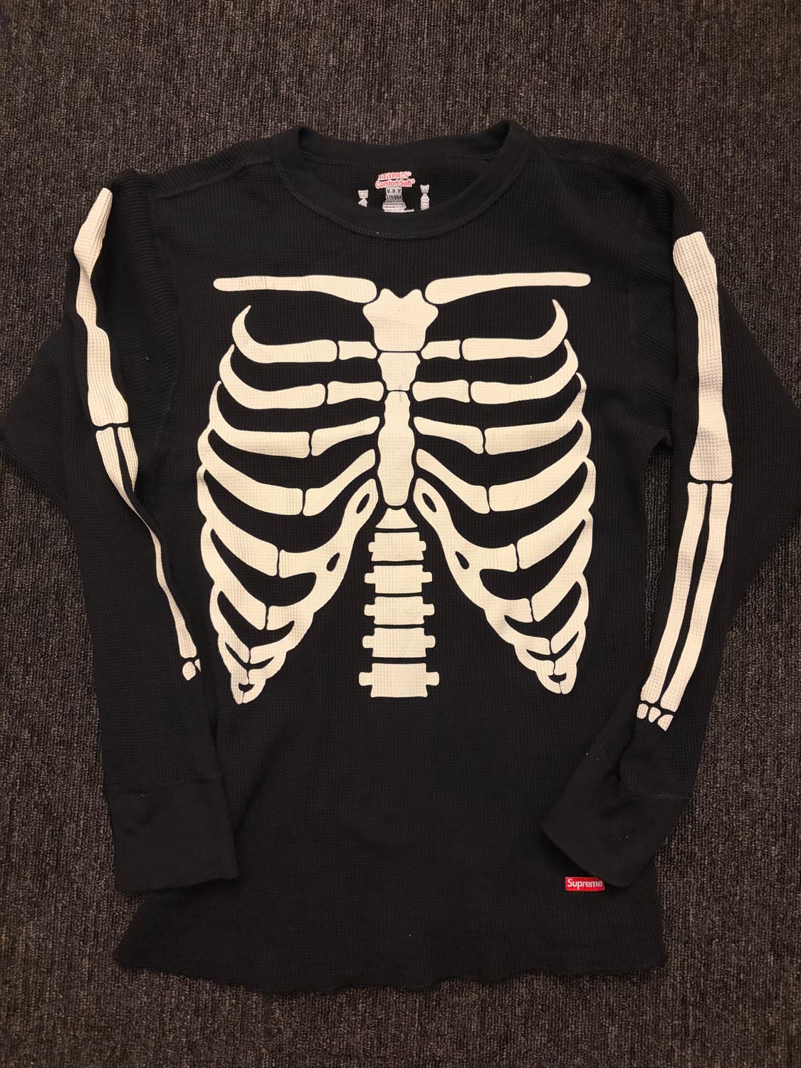 슈프림 헤인즈 본즈 써멀 크루넥 M 상품이미지1