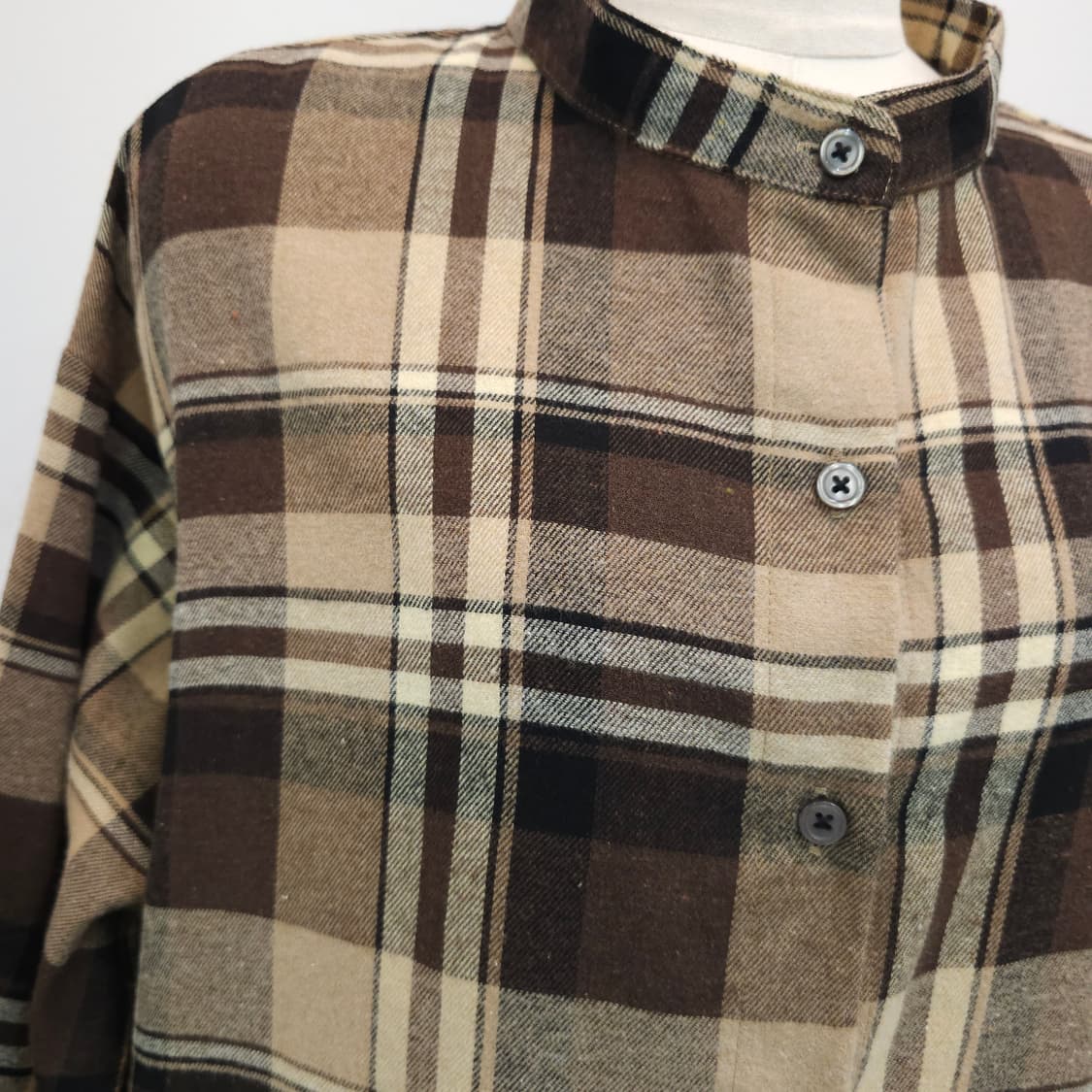 Marilyn 
체크 패턴 롱셔츠 원피스 빅사이즈 상품이미지3