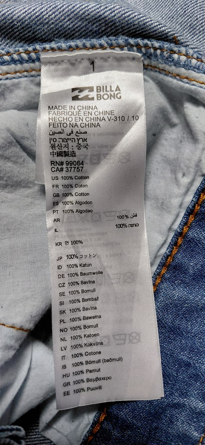 빌라봉(Billabong) 데님 점프수트/오버롤 (S) 무료배송  상품이미지5