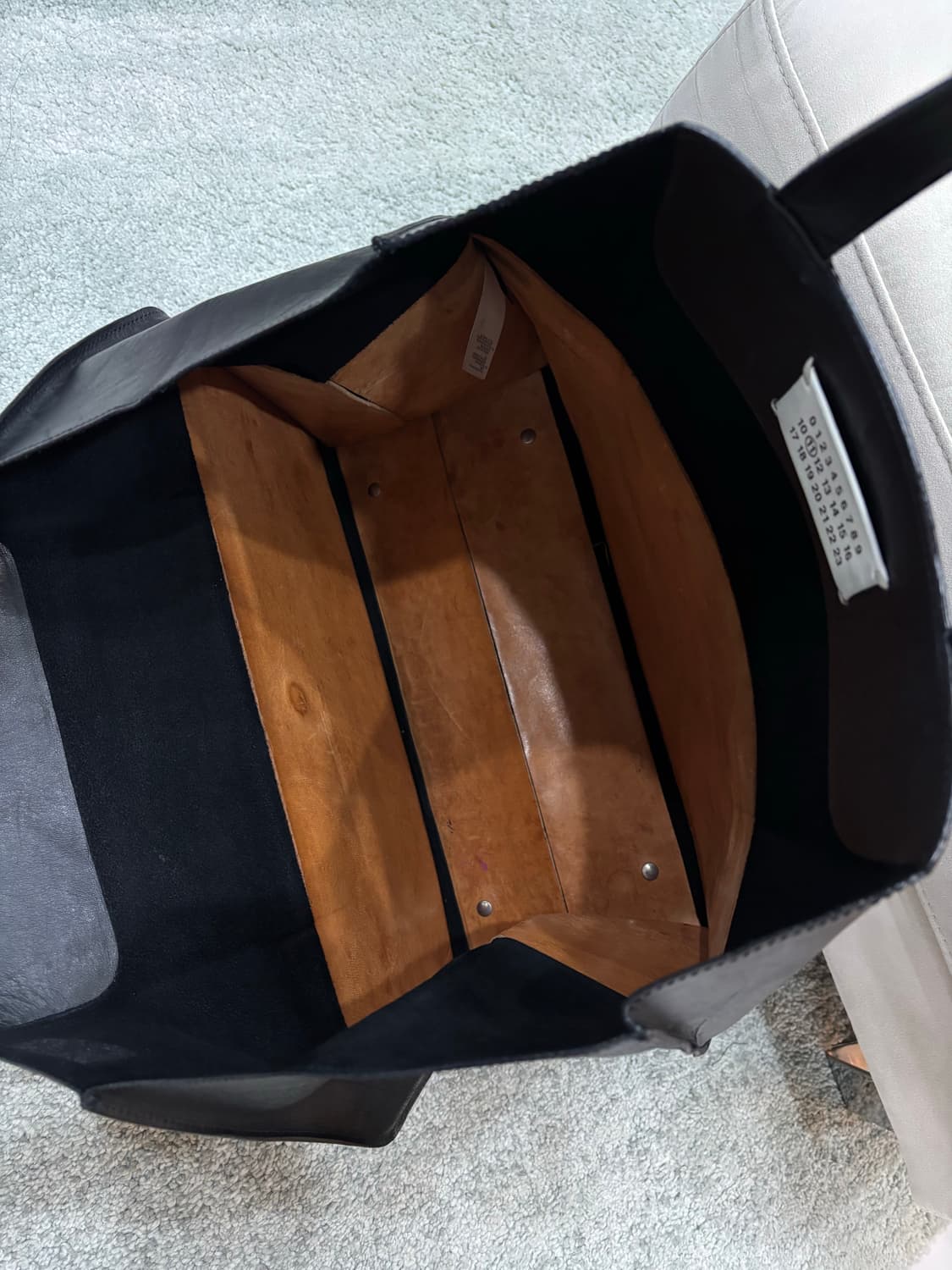 마르지엘라 / 폴디드 토트백 블랙 상품이미지5