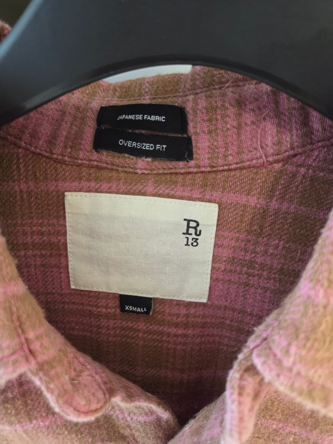 알써틴 r13 플래드 체크 셔츠 xs 상품이미지8