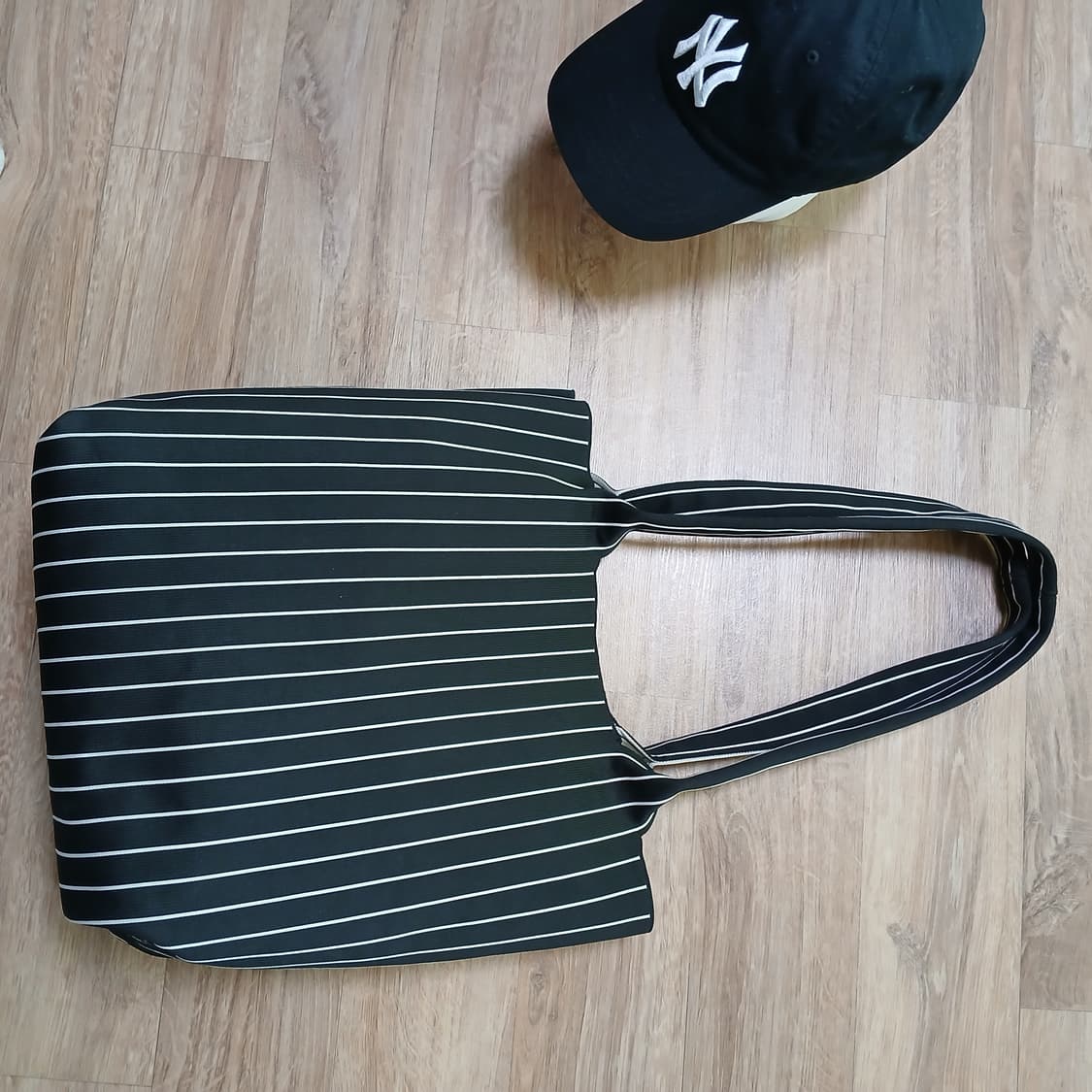 탄탄한 MLB 엠엘비 빅로고 폴리 니트 토트백 자카드 가방 상품이미지4