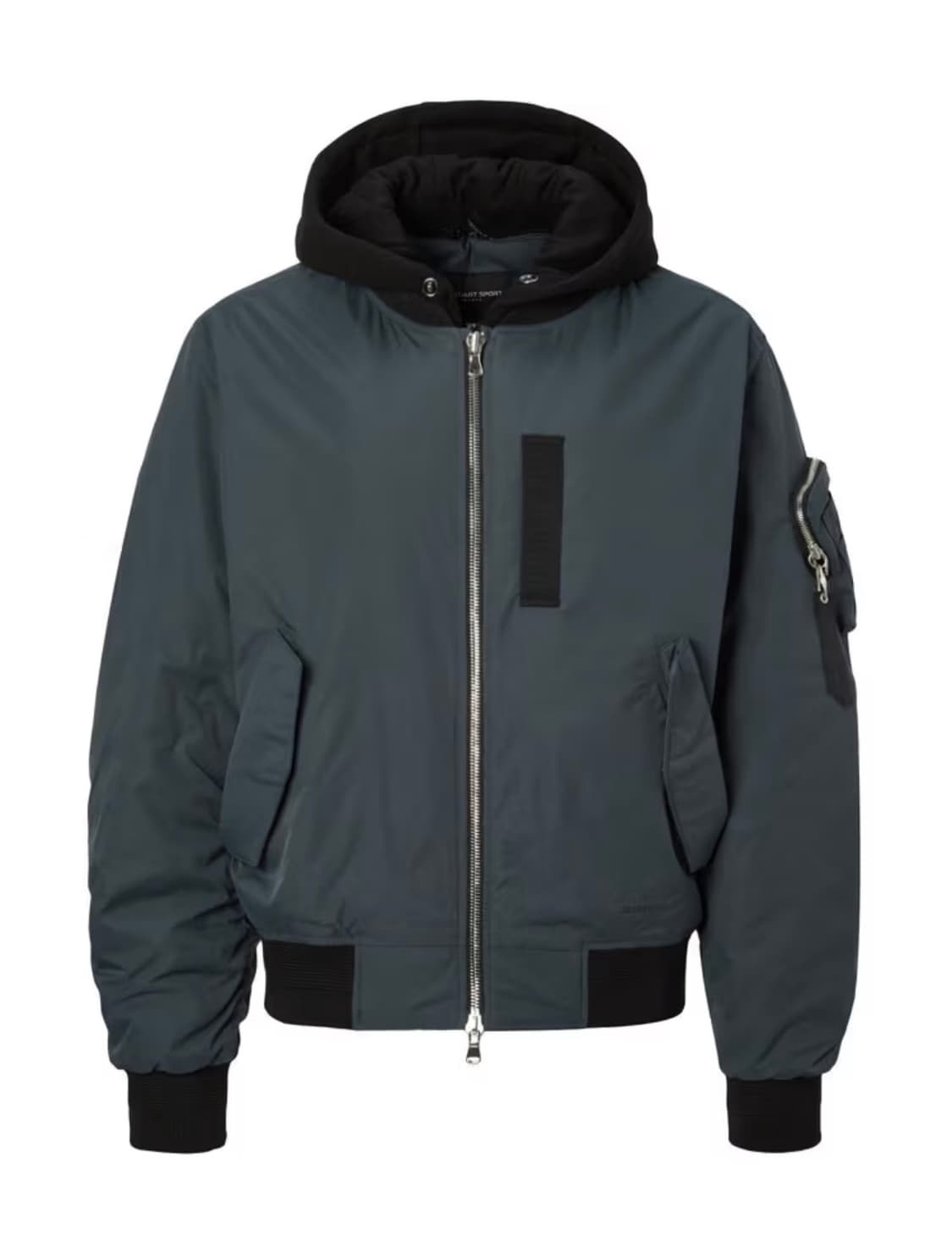 차콜 MA-1 후드 탈착 유니 항공점퍼 상품이미지1