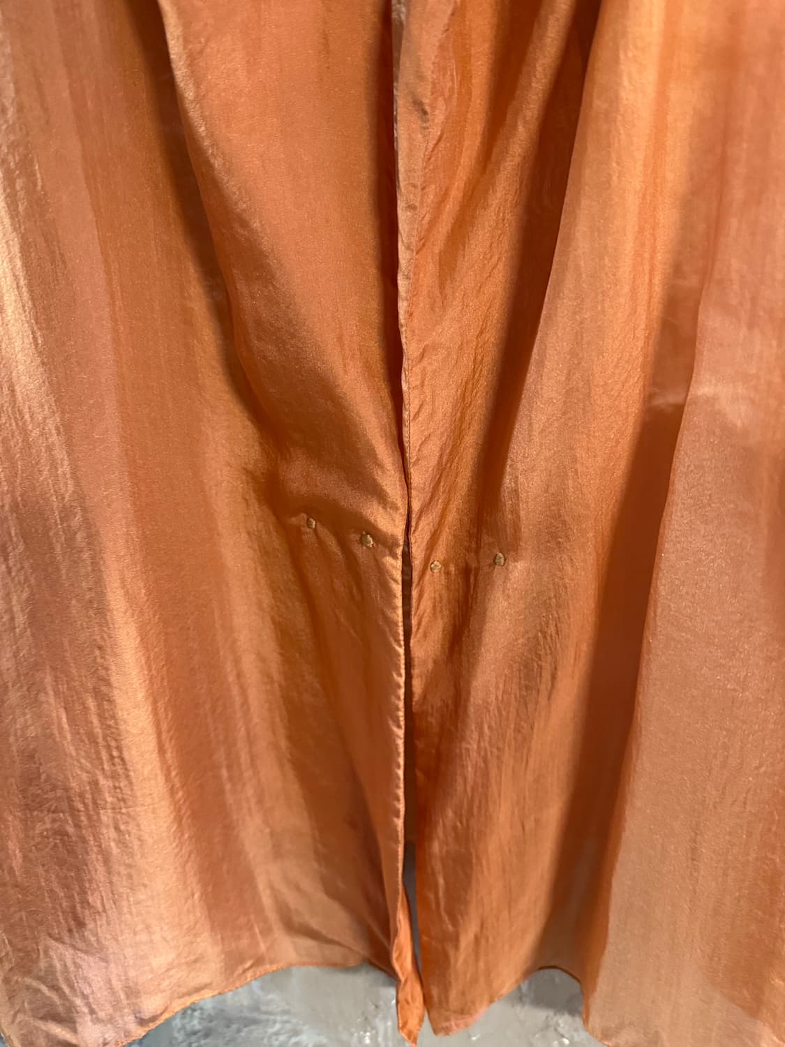 마르니 MARNI 실크 오픈 블라우스 오렌지 38 상품이미지5