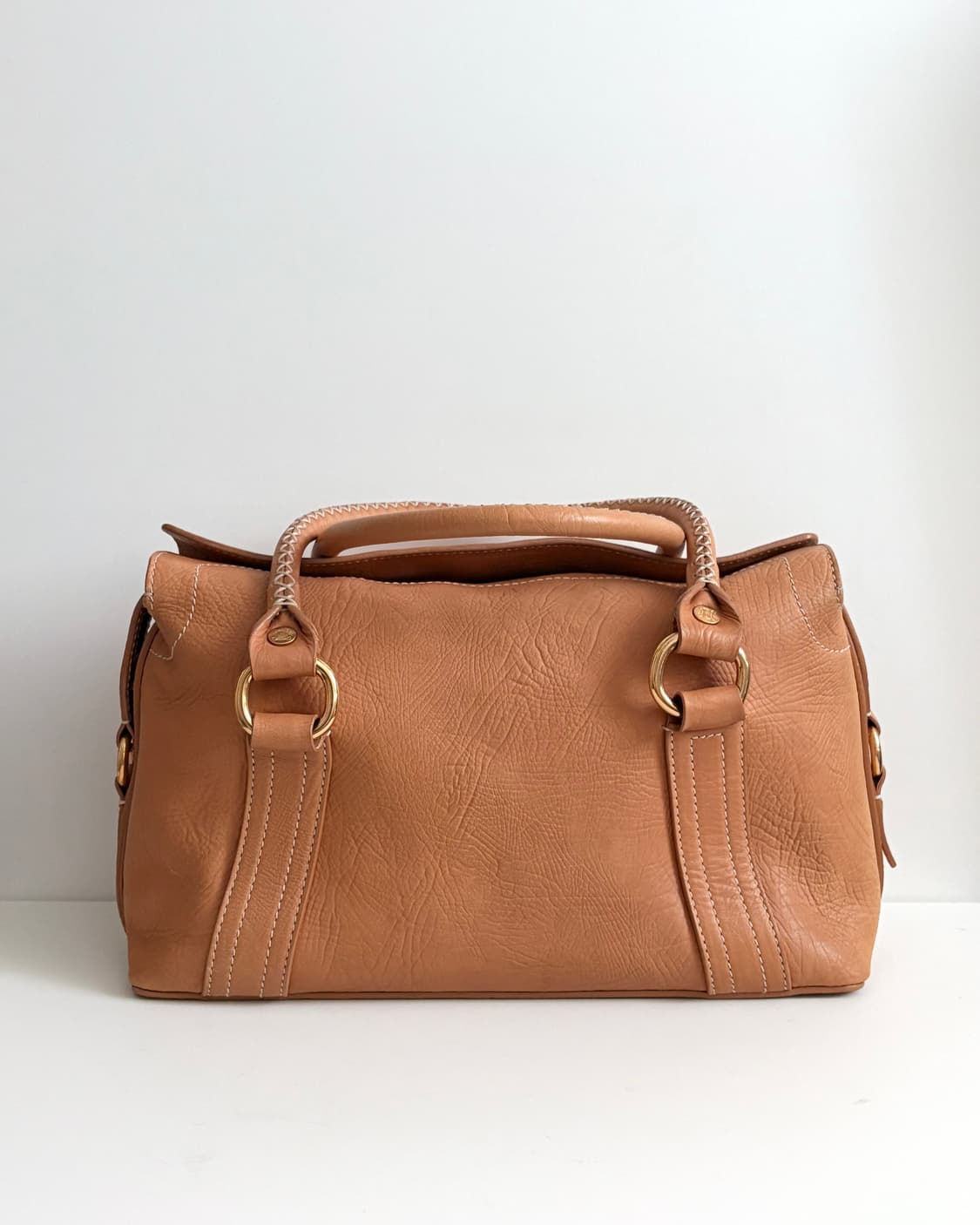 CELINE 셀린느 스티치 보스턴 백 카멜 상품이미지6