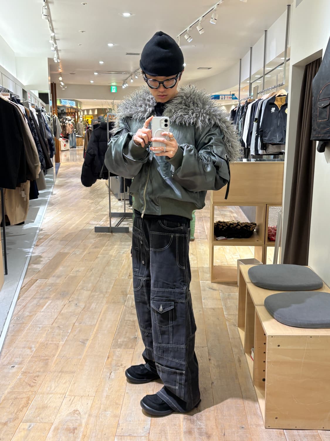 CLUSTERS DENIM PANTS -BLACK- 상품이미지2