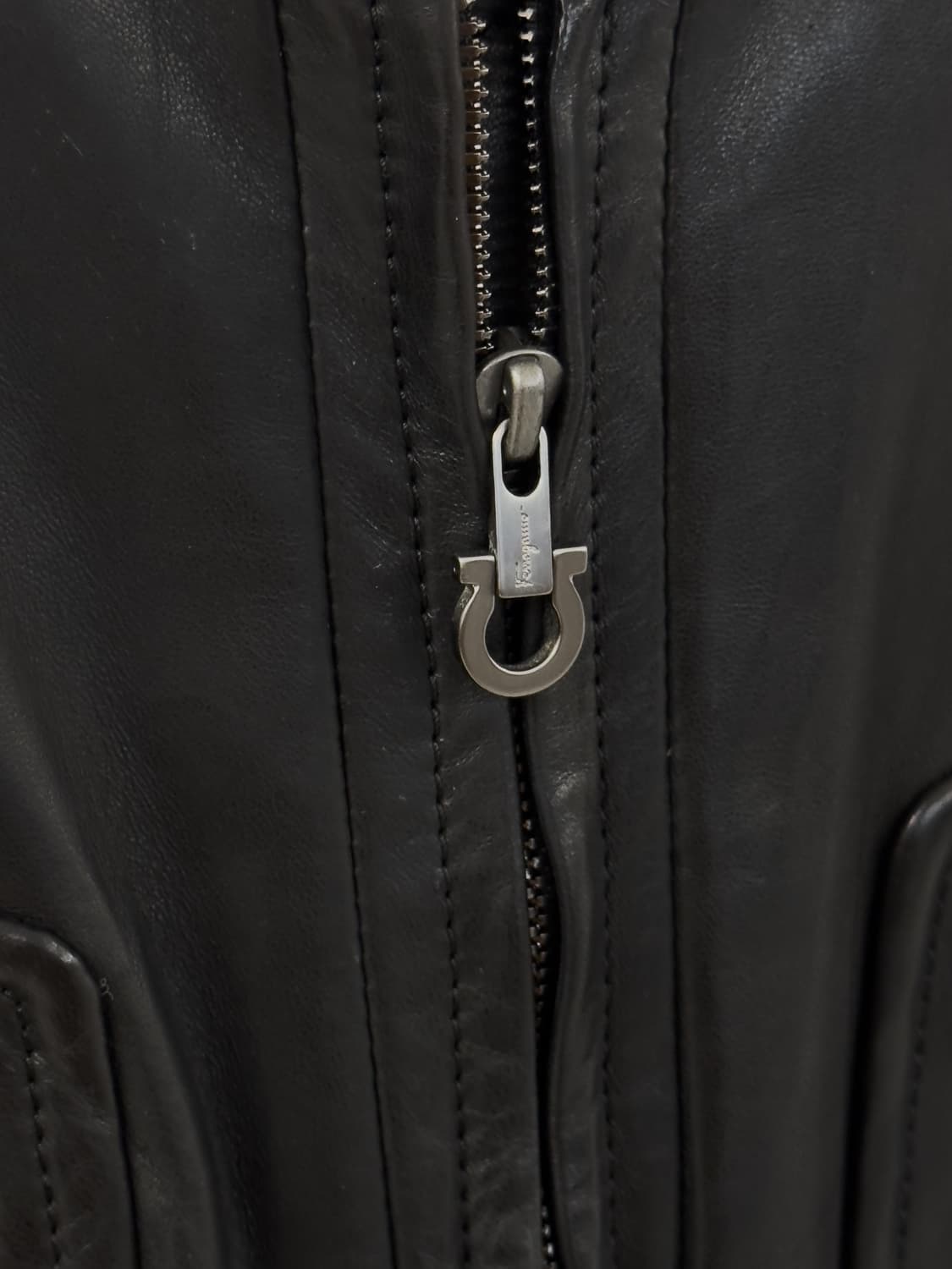 페레가모 레더 자켓 상품이미지6