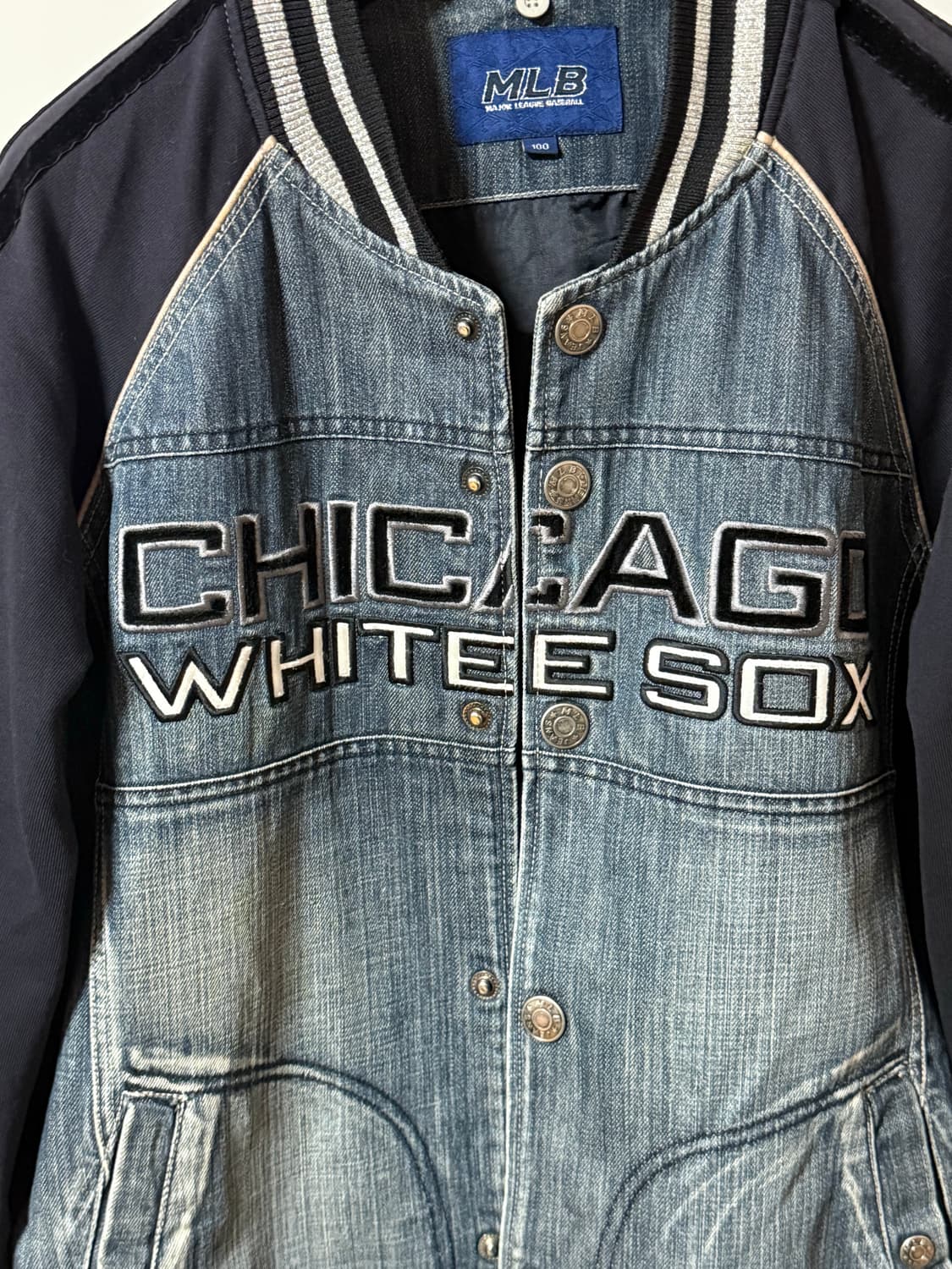 MLB 시카고 화이트삭스 데님 스타디움 자켓 100 상품이미지4