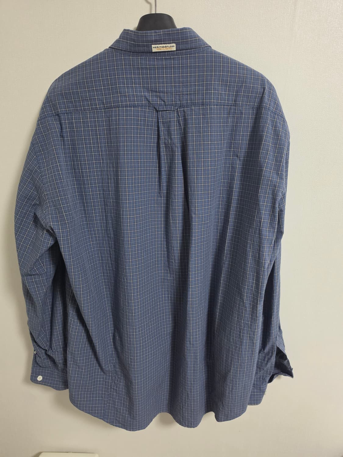25SS 헤리티지플로스 체크셔츠 블루 L 상품이미지3