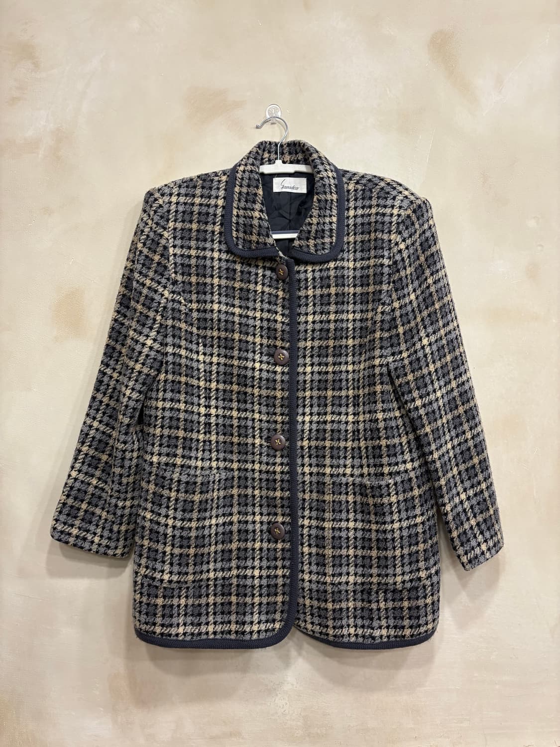 일본빈티지 트위드 코트 상품이미지1