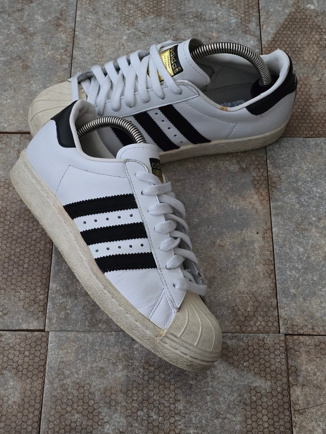 (225)아디다스 슈퍼스타 80s 화이트 블랙 상품이미지7